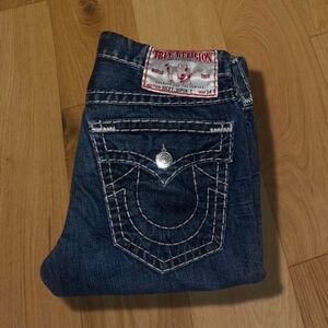 True religion super T, stitch Dark blue jeans